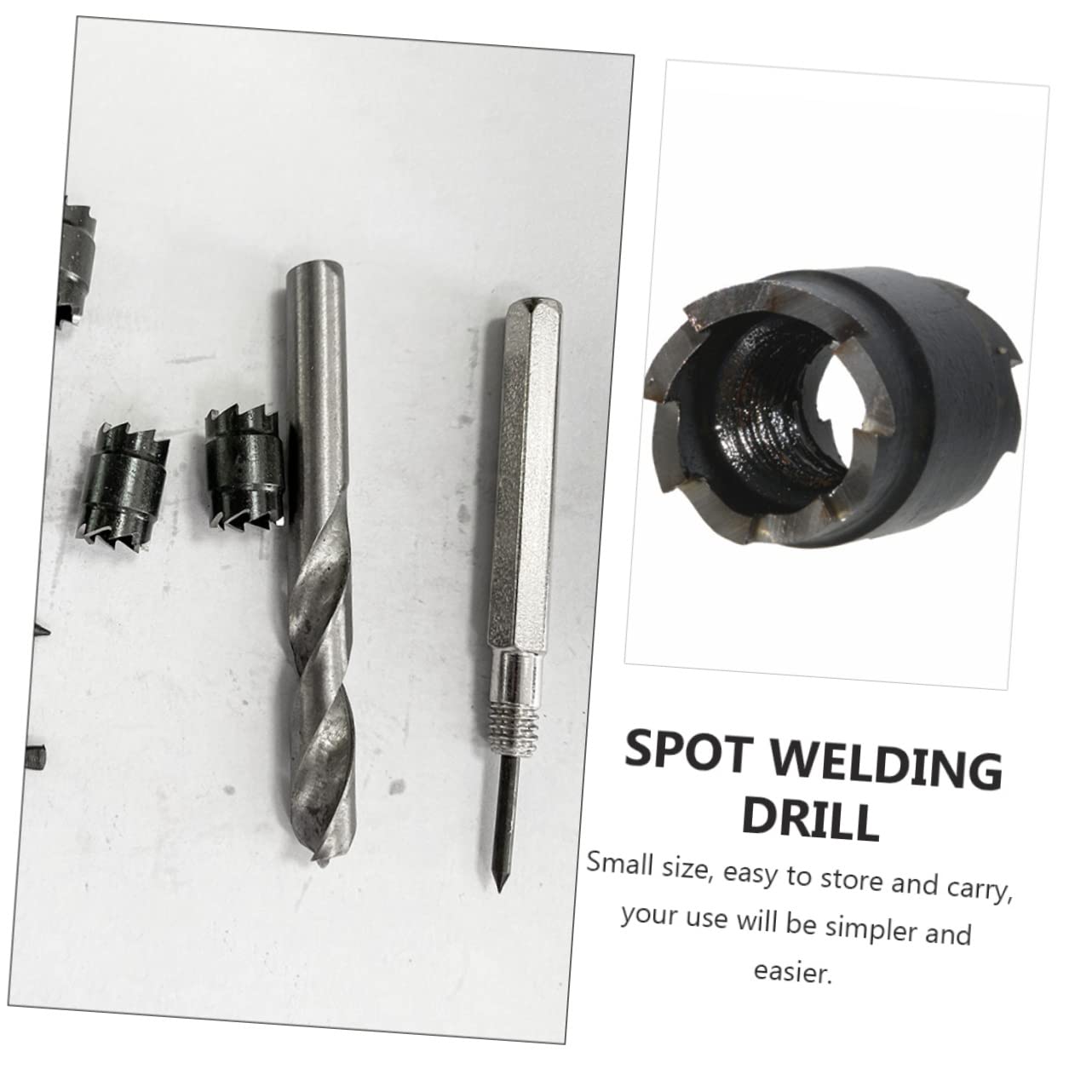 9Pcs High Speed Steel Spot Weld Cutter Drill Bit Set