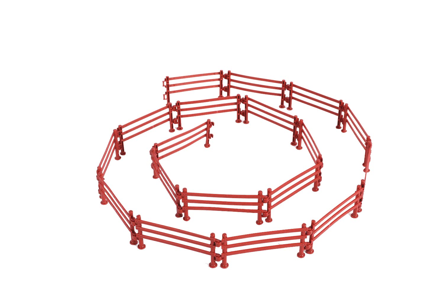 Pack De 40 Vallas De Juguete Para Animales – Mini Cercas De Plástico ABS Conectables, Para Granja, Paisajismo En Miniatura Y Juegos Creativos, Fáciles De Montar