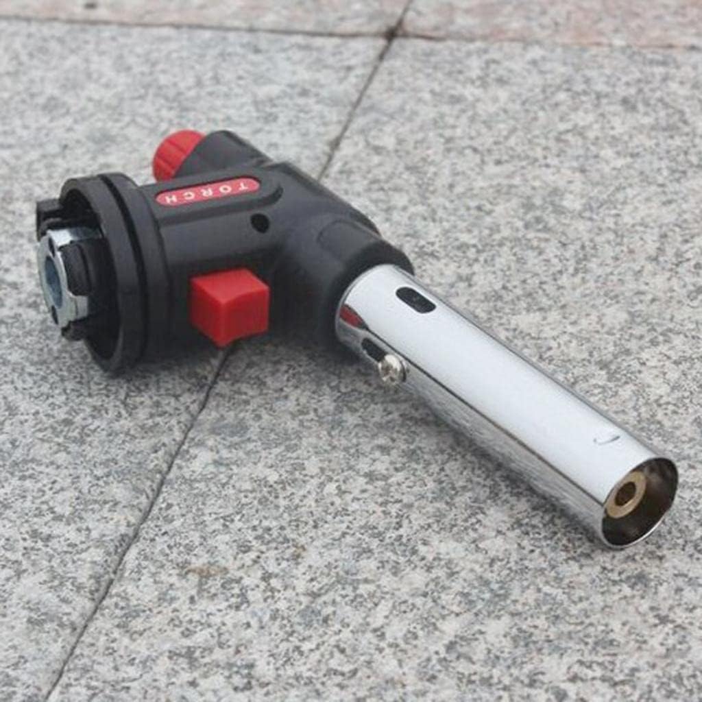 Powerful Picnic Gas Torch Butane Burn Flame er Outdoor Ignition | 1300 Degree Flame | Professional Culinary | Camping/Outdoor Hiking Gear