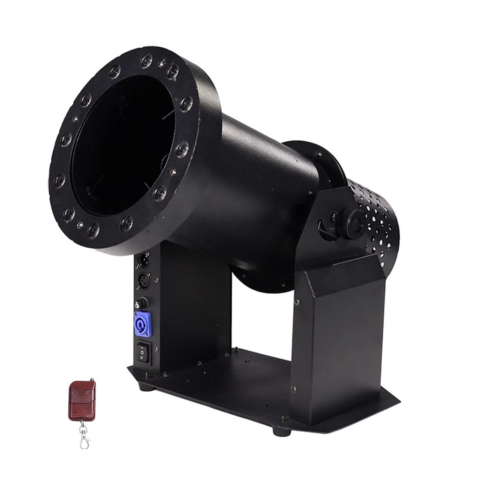 ZEEKYFOR Confetti Machine with LED Lights, 1500W Electric Confetti Blower with Remote Control for Parties, Nightclubs, Weddings, Stages, Concerts