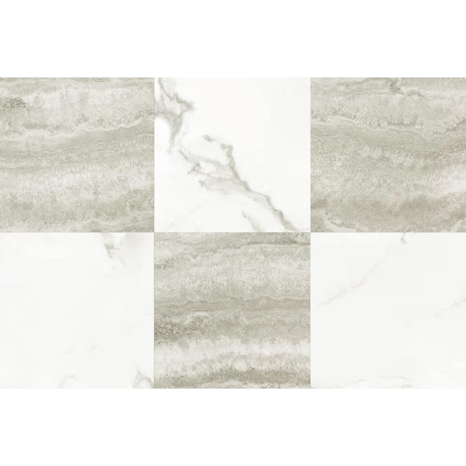 Photo 1 of Art3d Peel and Stick Floor Tile, 30-Pack 12 x 12in. Covers 30 Sq.ft, Waterproof Vinyl Flooring Tiles Self Adhesive for Kitchen, Bathroom & Bedroom - White & Beige Marble (15 Tiles per Color)