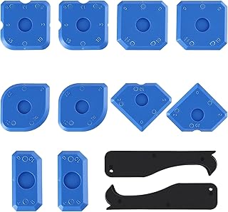 12pcs Silicone Caulking Tool Set - Caulk Remover & Finishing Tool Kit for Professional Sealing,PP Material