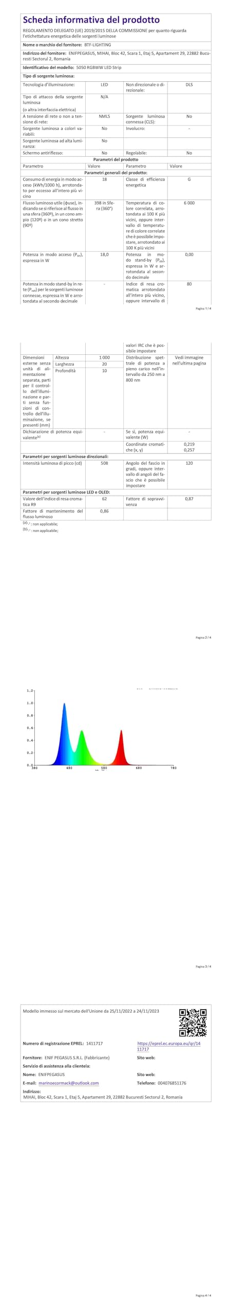 LitaElek 4pcs 1 Cavo Di Prolunga Striscia LED RGB Prolunga Nastro LED - Foto 8