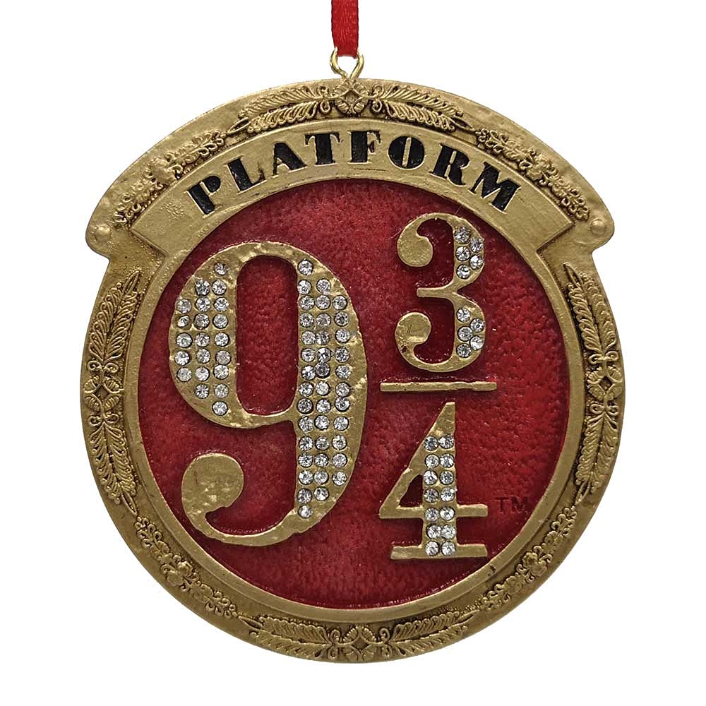 Film & Tv Unisex Kids Mulicoloured Harry Potter Train Platform 9 3/4 Hanging Festive Decorative - Resin