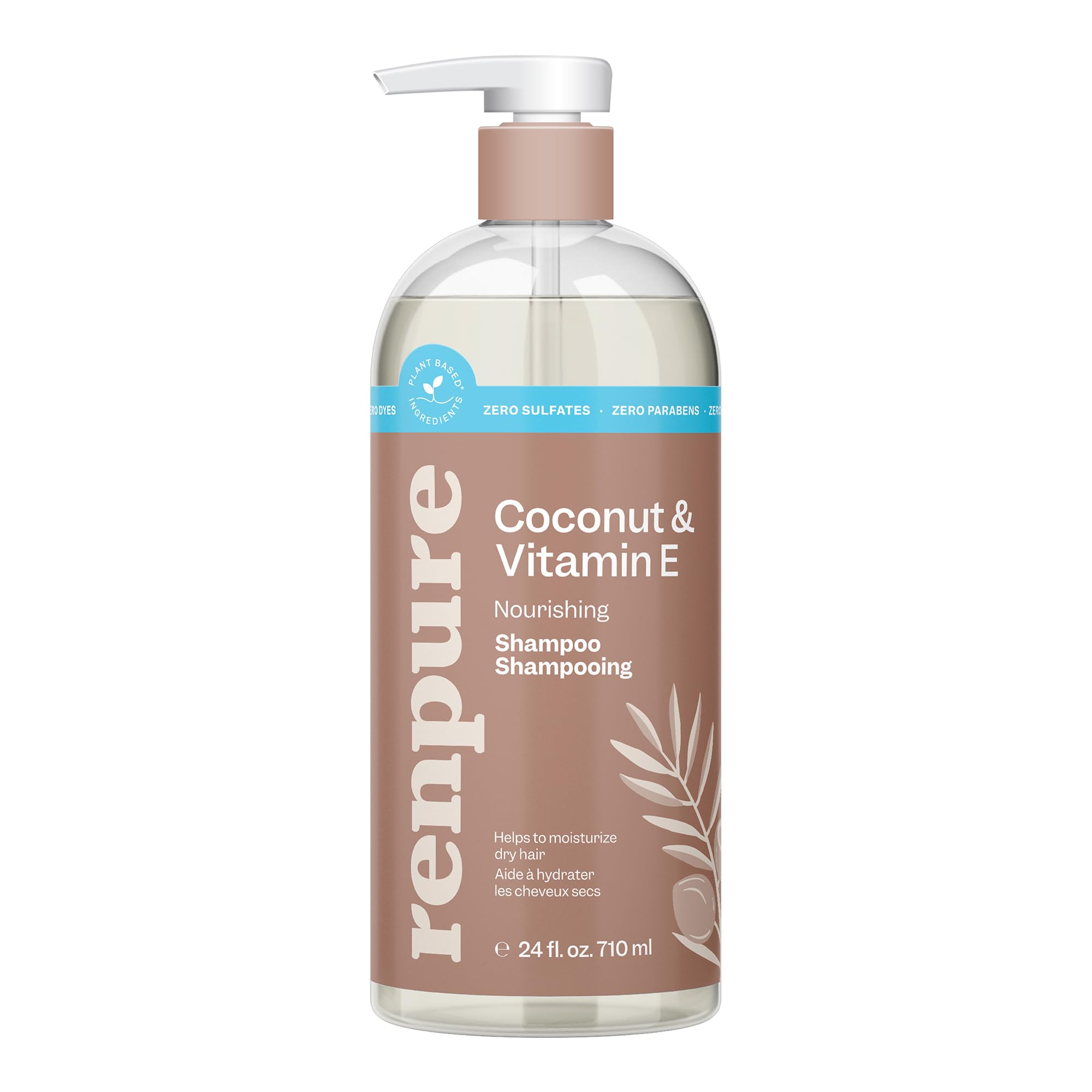 Renpure, Shampoo Coconut And Vitamin E, 24 Ounce