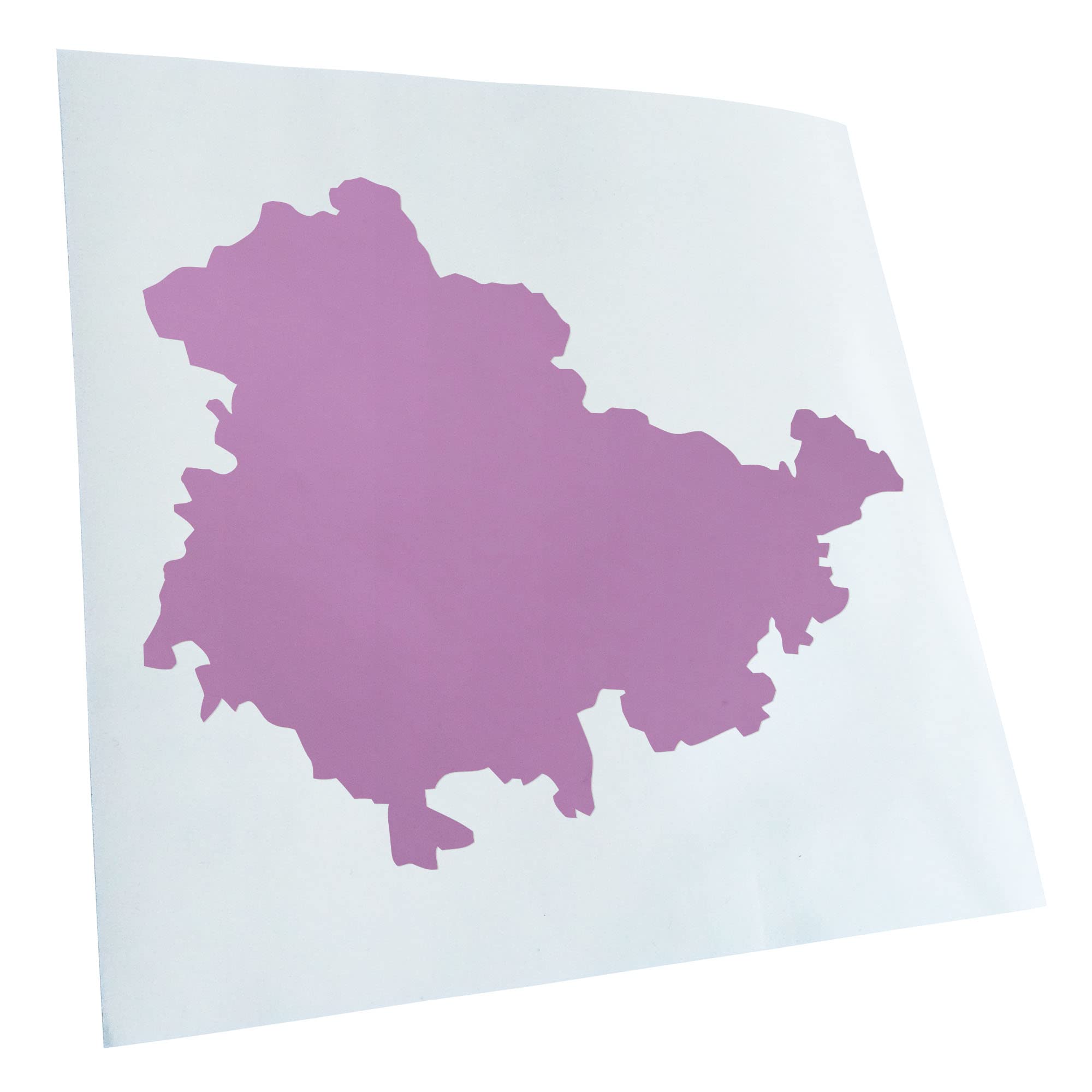 Kiwistar - Car Sticker - Lilac - 12 x 10 cm Thuringia Germany Silhouette - Rear Window Car Sticker Weatherproof for Car Truck Moped Truck - Sticker Exterior Self-Adhesive Tuning Accessories for