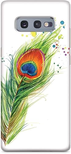 Miniatura 25 de Inspired Cases - Compatible con iPhone Xs Max - Funda protectora con textura 3D para Apple iPhone Xs Max - Plumas de pavo real acuarela