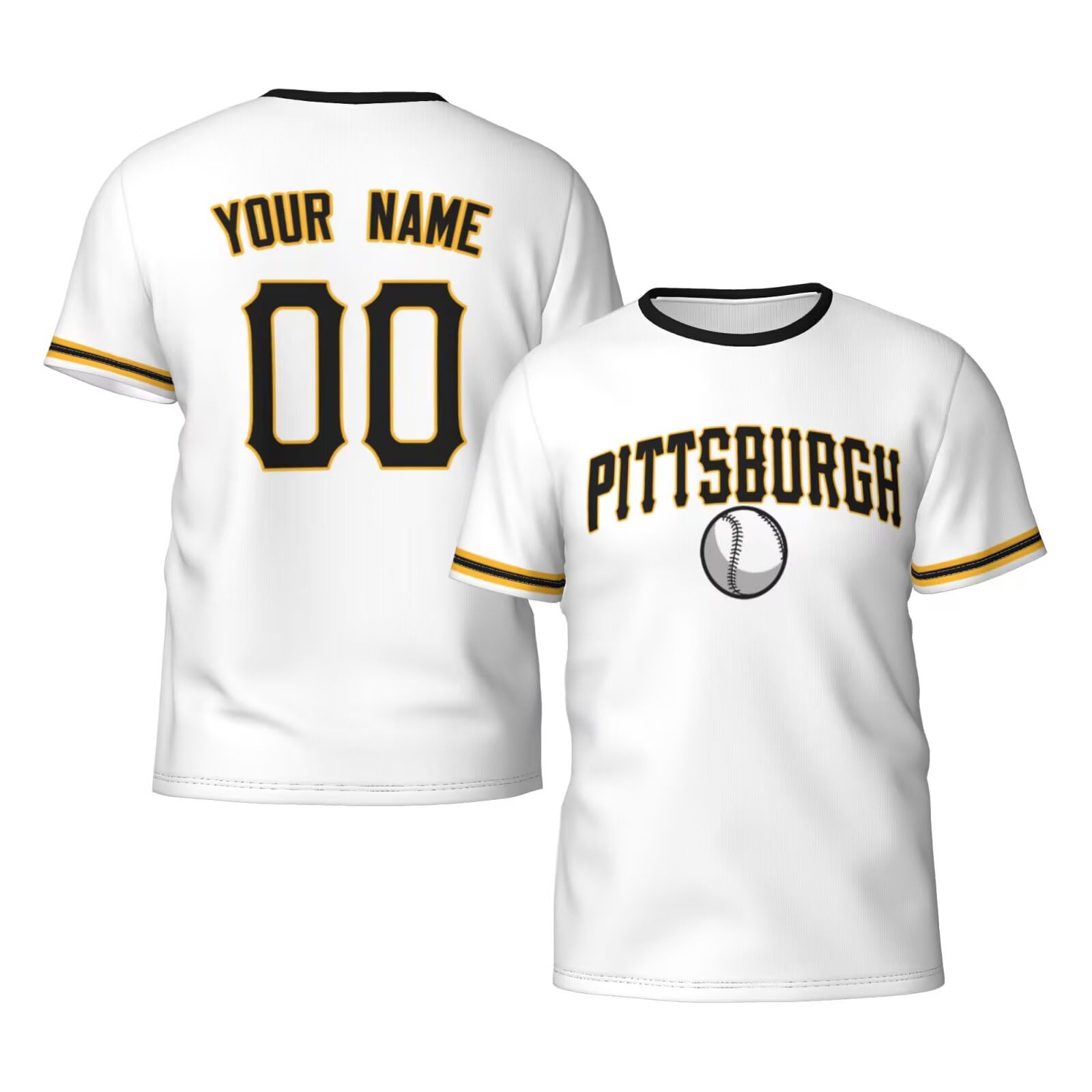 Custom T-Shirts,Personalized Name Number Classic Short Sleeve for Men Women(S-6XL)