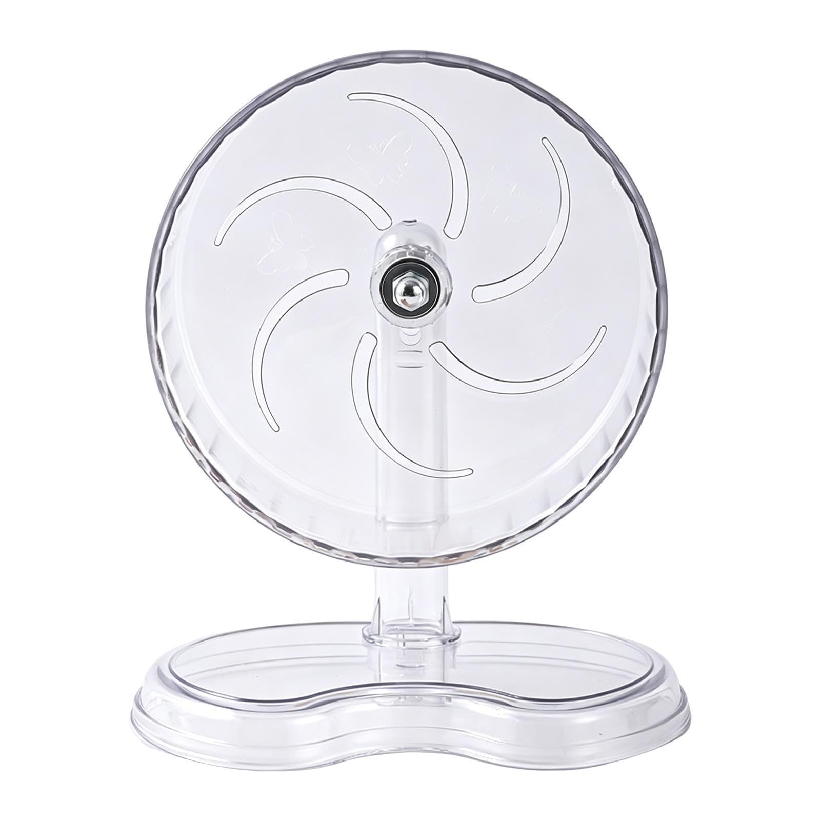 Grande ruota per criceti, 24,9 cm, antiscivolo, trasparente, grande ruota per criceti nani, accessori per esercizi, per piccoli animali, topo, cincillà, riccio, zucchero, aliante, uccello