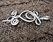 Celtic Loops and Spirals Aluminum Shawl Pin, Knitters Gift, Handmade in Oregon USA, Scarf Pin