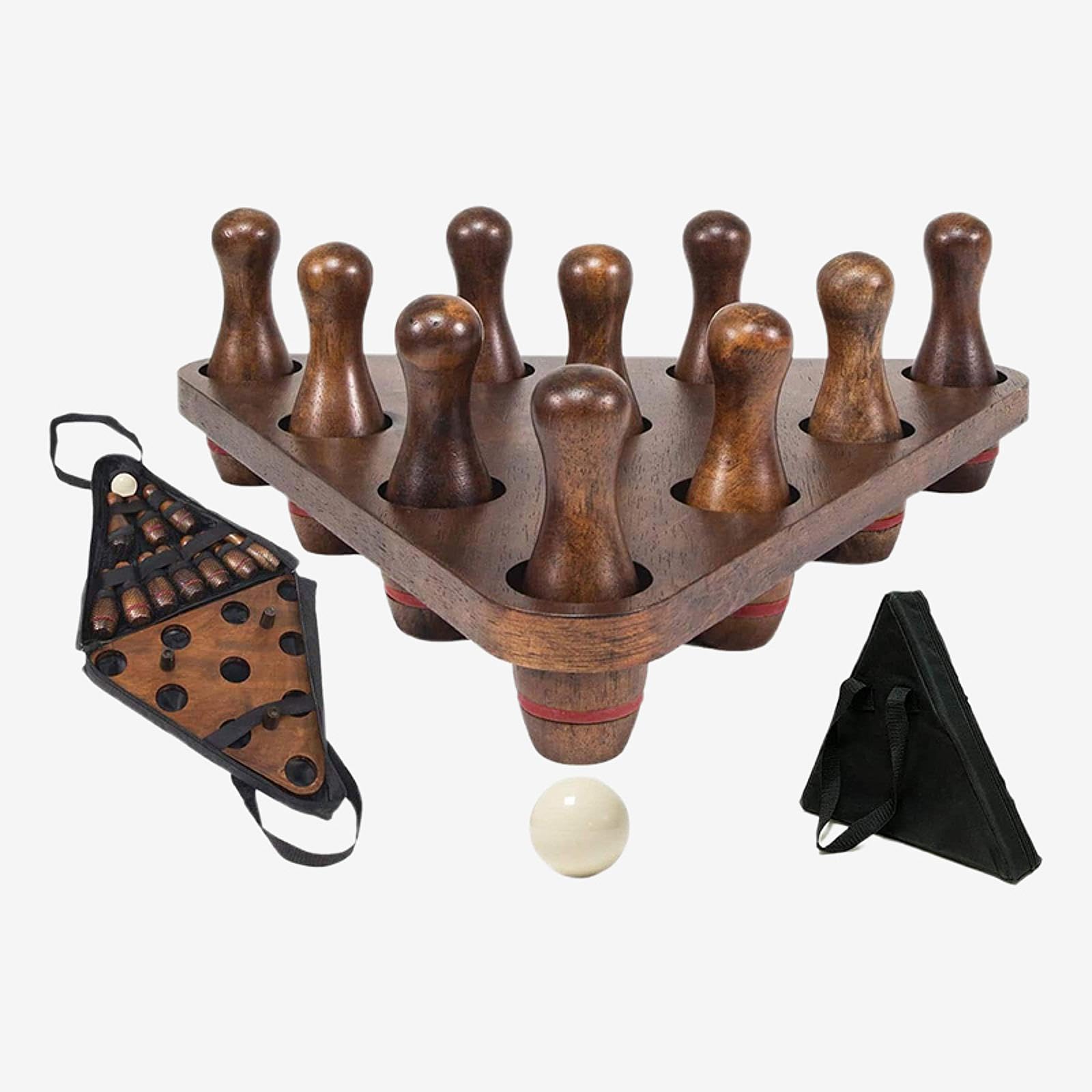 Set di 10 Birilli da Shuffleboard E Bowling, Gioco da Tavolo.