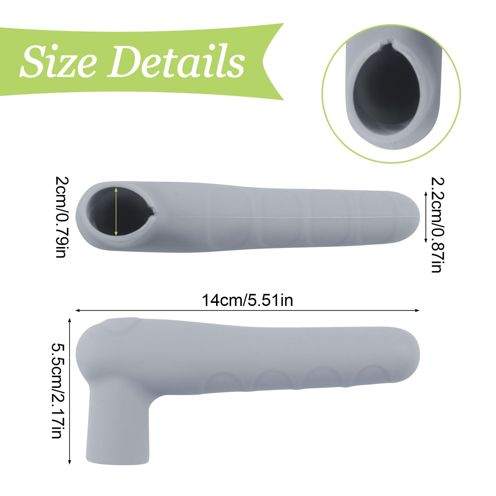 UFURMATE 10Pcs Grey Door Knob Covers Silicone Door Handle Glove Cover Anti-Static Safety Doorknob Protector for Flat Square Doors Levers - Image 2