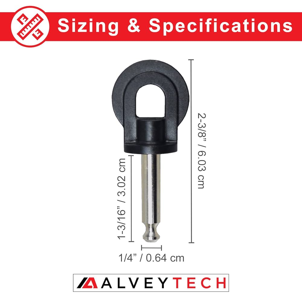 AlveyTech Key (Stereo Plug Style) with Flat Circle Head for