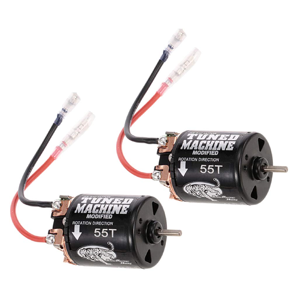 Amazon | #N/A 2ピース/個RC 540ブラシモーター55T高トルクに適用1:10