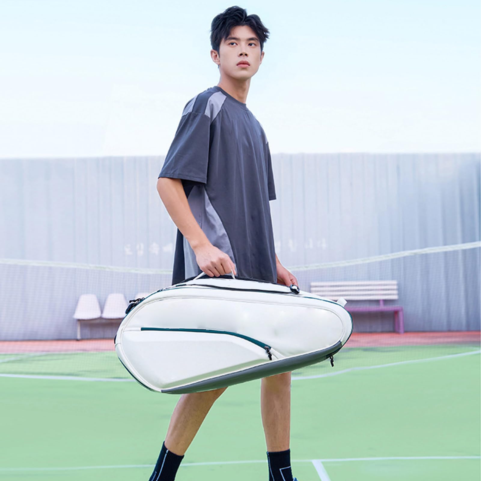 Matybobe Borsa da Tennis 6 Racchette Grande Capacità Multistrato Zaino con