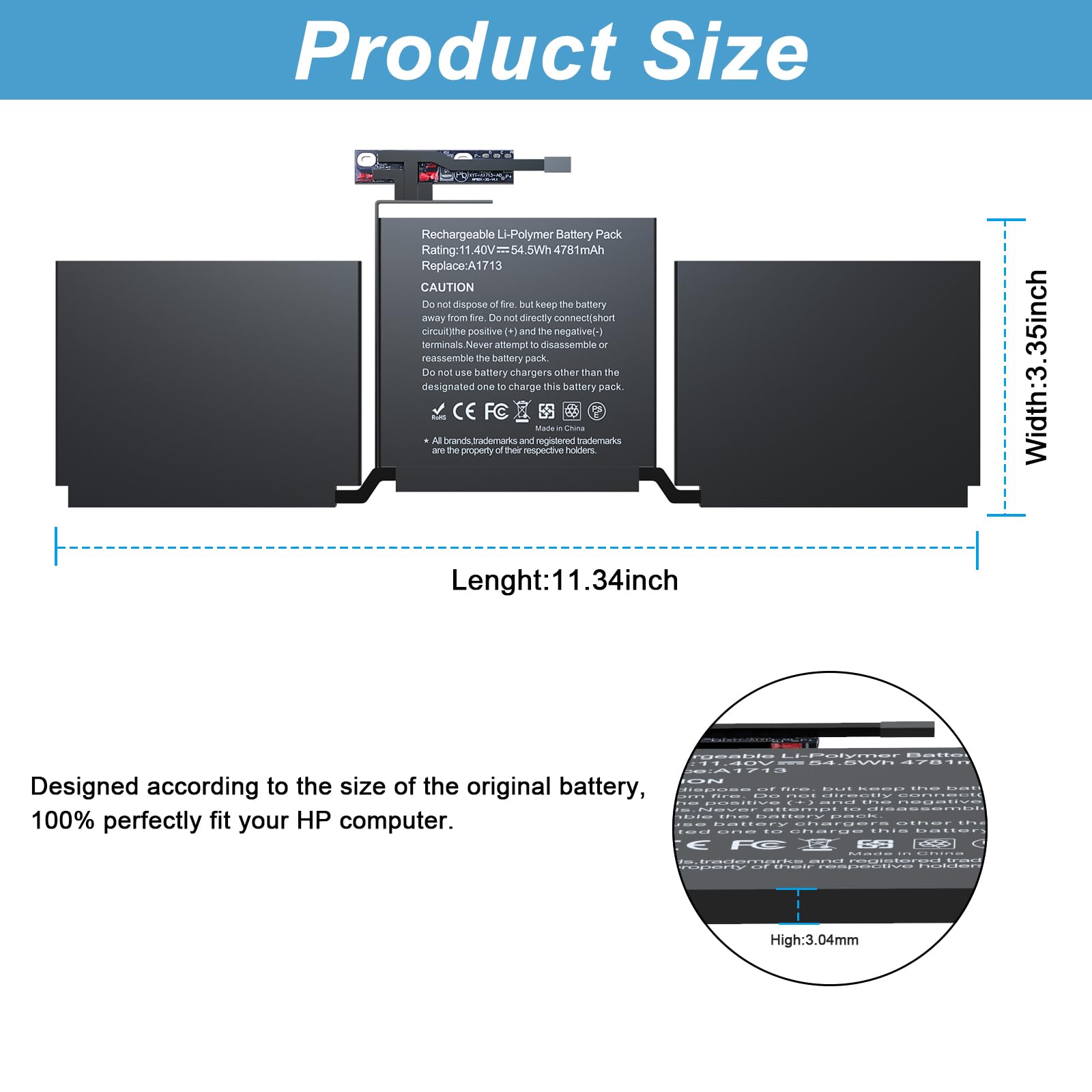 BND A1708 A1713 Batterie de rechange pour MacBook Pro 13