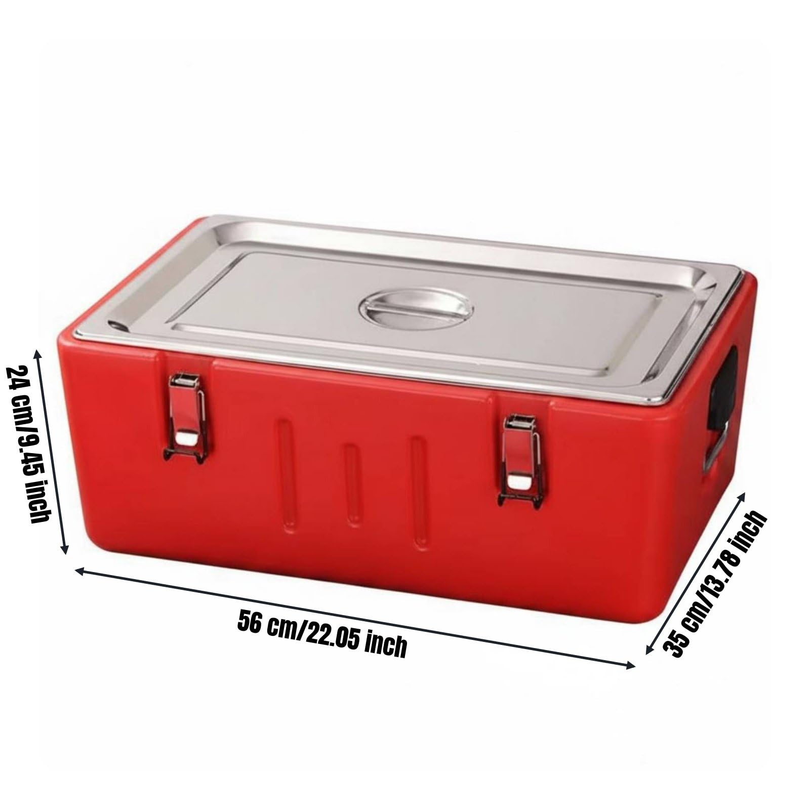 Contenedor Isotérmico 3 Compartimentos Gran Capacidad Caja de Reparto con Aislamiento para Restaurantes, Ocasiones