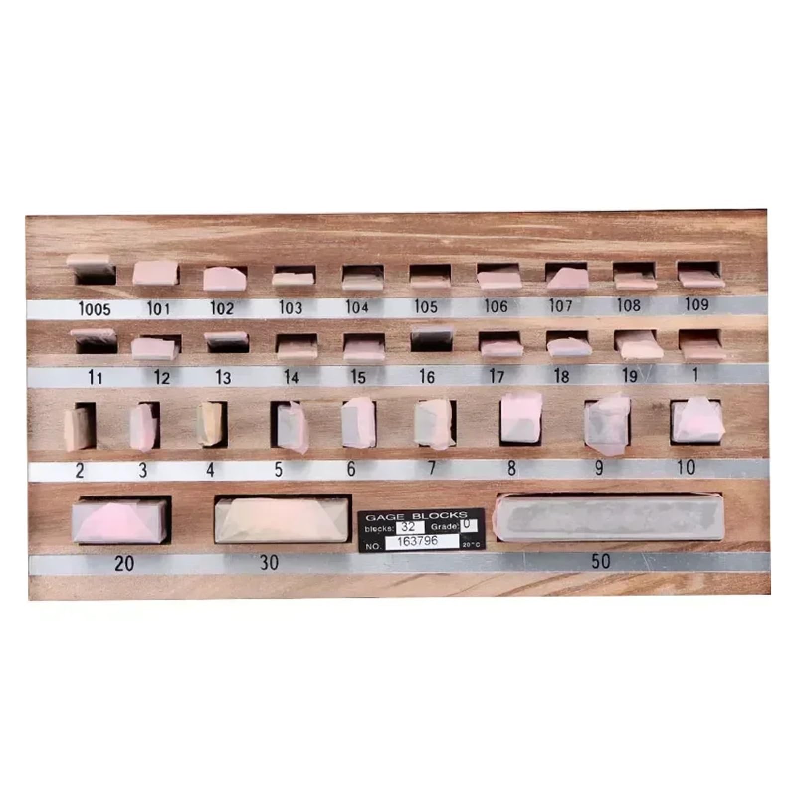 CHBMSS 32Pcs/Set 1 Grade 0 Grade Inspection Block Gauge Test Caliper Blocks Measurement Instruments(0 Grade)