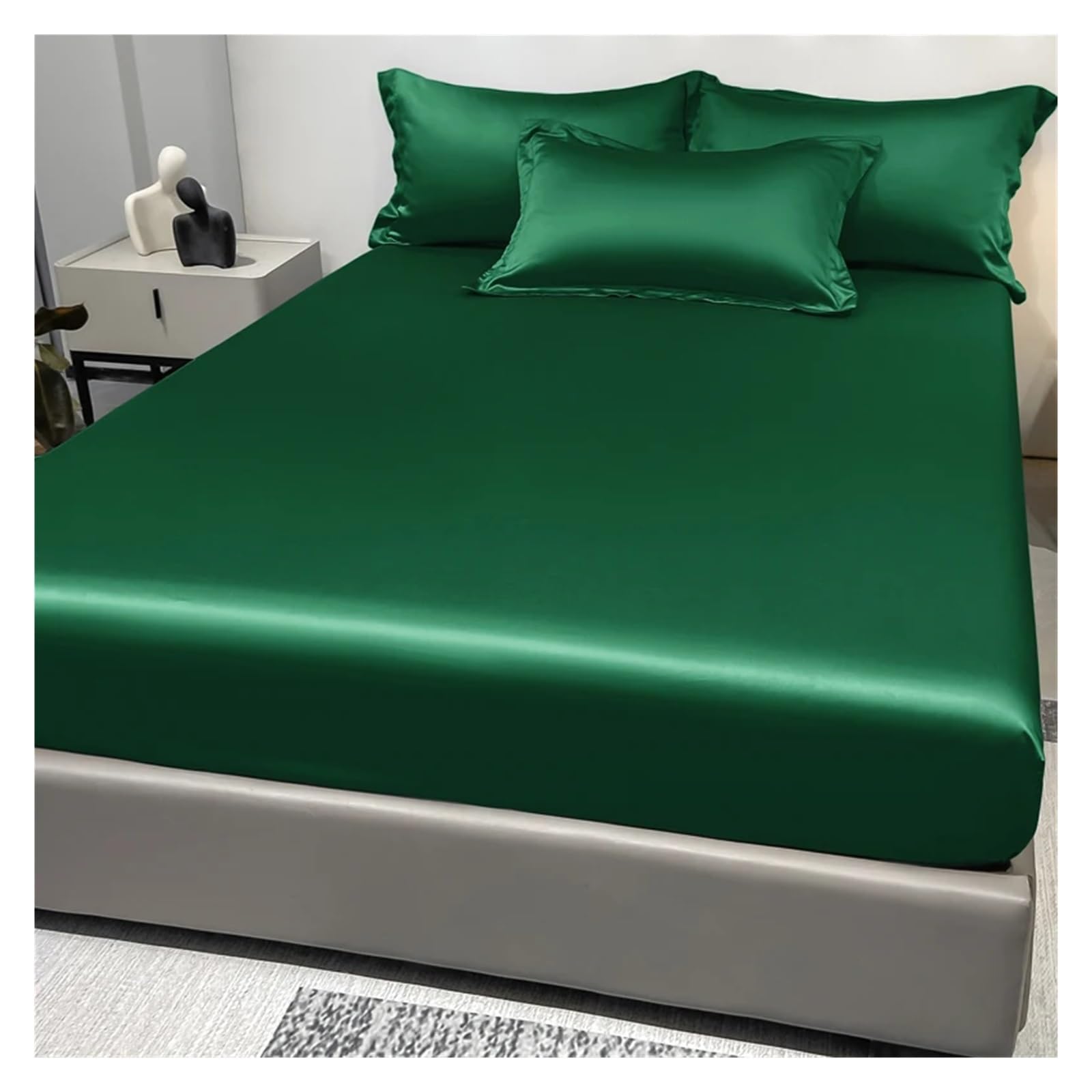 Drap en soie glacée contre les réveils nocturnes liés à la chaleur 180x200