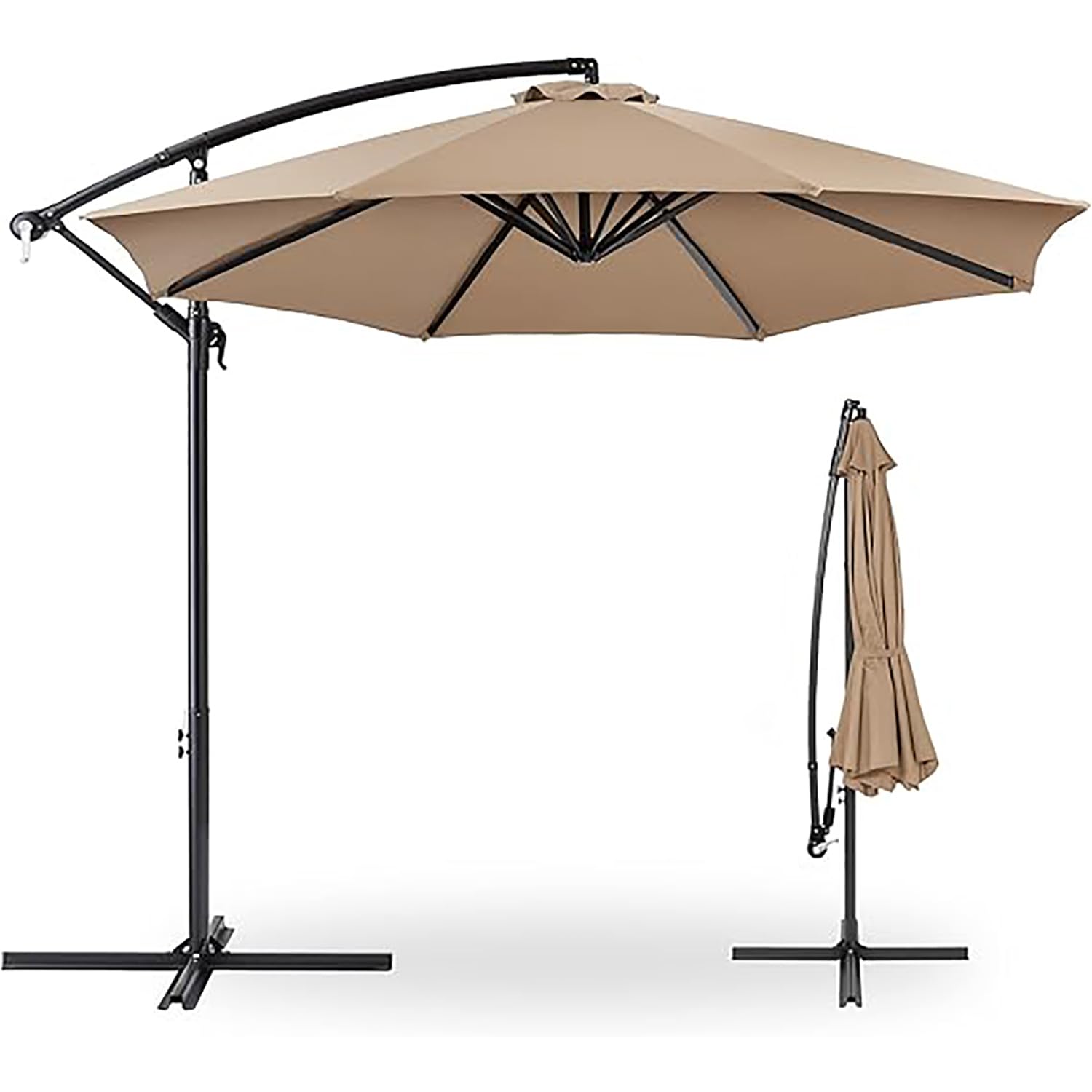 Amazon.co.jp: パラソル ガーデンパラソル 大型 風に強い 300cm この