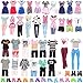 Miunana 39 Pezzi Selezionati A Caso per 11 - 12 Pollici Bambola: 10 Abiti Vestiti + 4 PCS Scarpe per Ken Ragazzo + 5 Abiti + 5 PCS Pantaloni + 5 Vestiti + 10 PCS Scarpe per 30cm Bambola Ragazza
