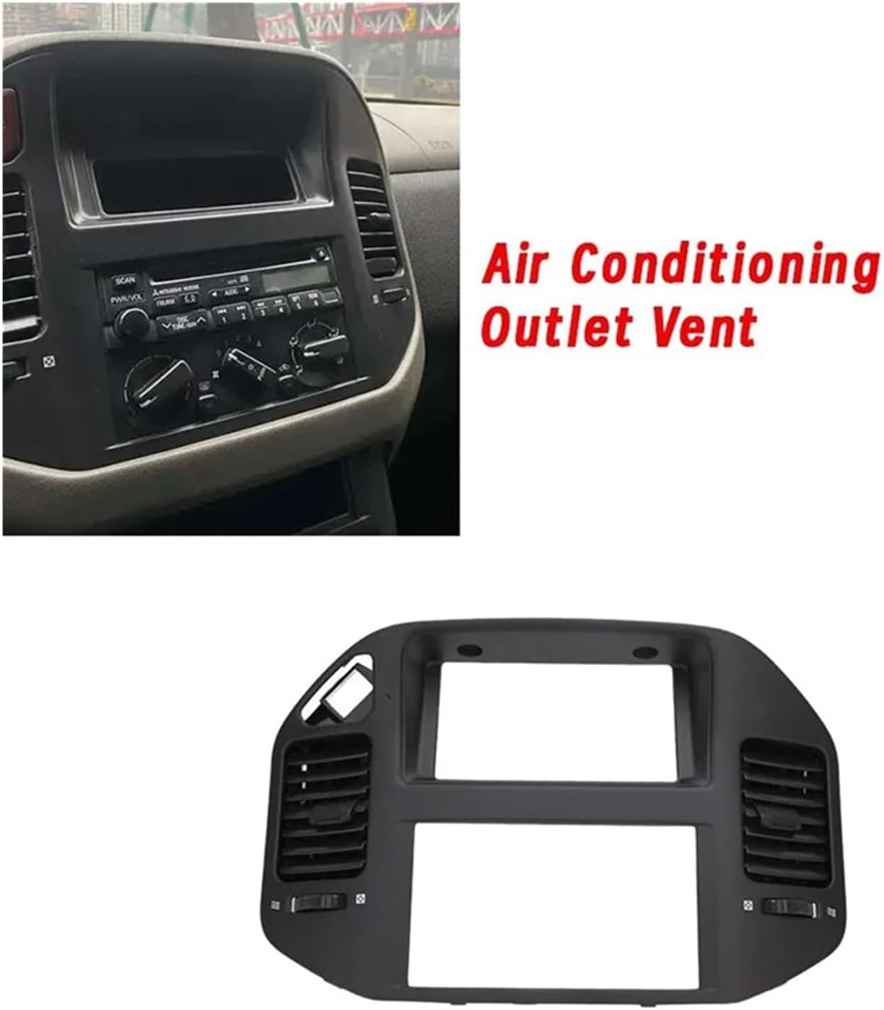 Compatible For Mitsubishi Pajero 2000-2006 Middle Air Outlet Center Air Conditioning Vent Instrument Panel Dash A/C Car Outlet