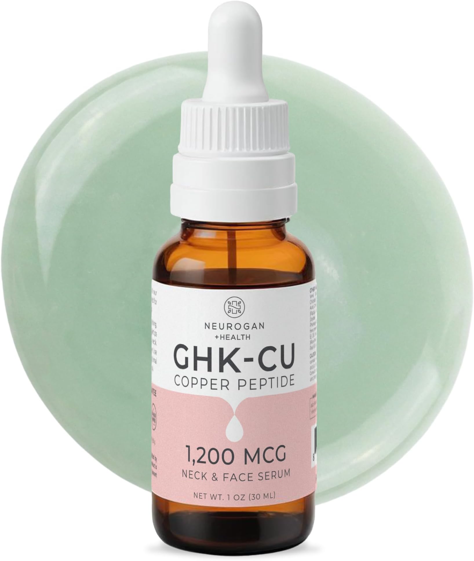 Neurogan - GHK-Cu (Copper Peptide) Neck & Face Serum 1,200mcg (1 oz bottle)