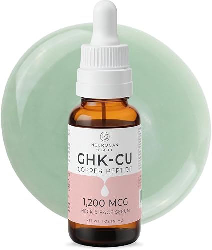 GHK-Cu (Copper Peptide) Neck & Face Serum 1,200mcg (1 oz bottle) by Neurogan