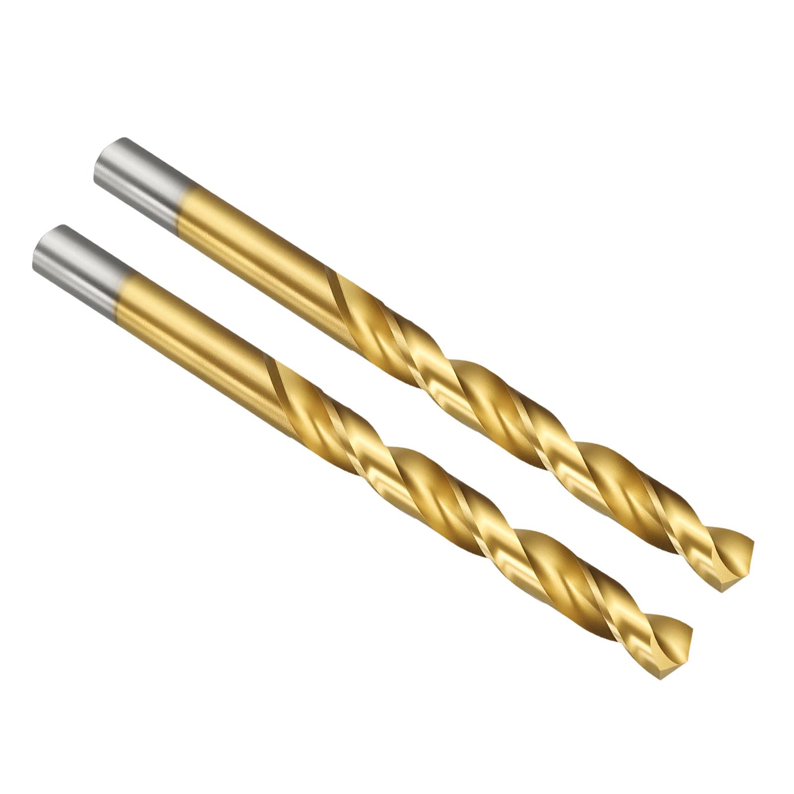 PATIKIL Letter x Drill Bit, M42 8% Cobalt High-Speed Steel Jobber Straight Shank 135° Titanium Nitride (TiN) Coated for Hard Metal Stainless Steel - 2 Pack — image 1