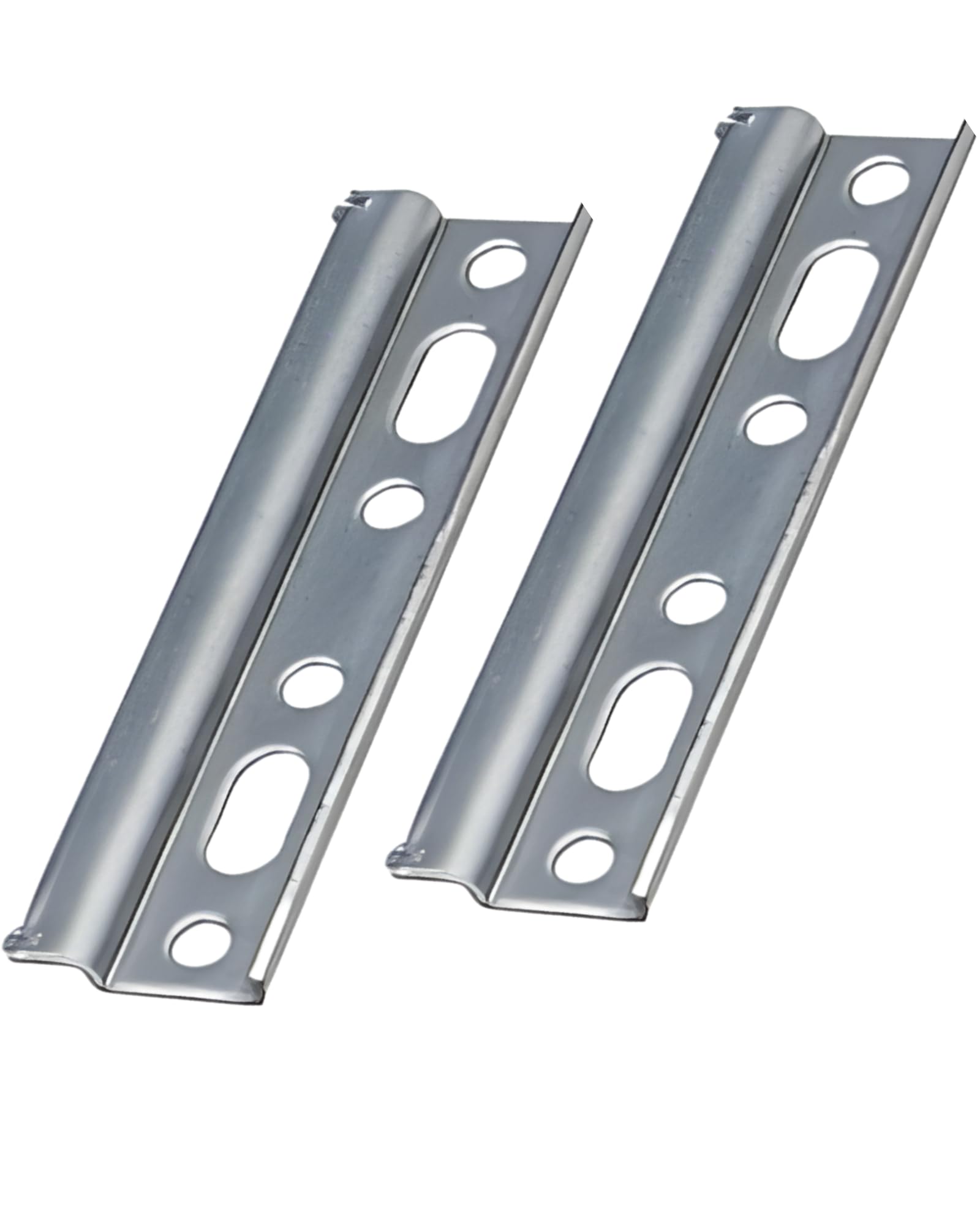 Gedotec H10323 Galvanised Steel Cabinet Hanger | 2 Pieces of Cabinet Brackets to Screw Length 10.7 x 2.5 cm | Furniture Hanger | Metal Hanging Rail | Stable Cabinet Support