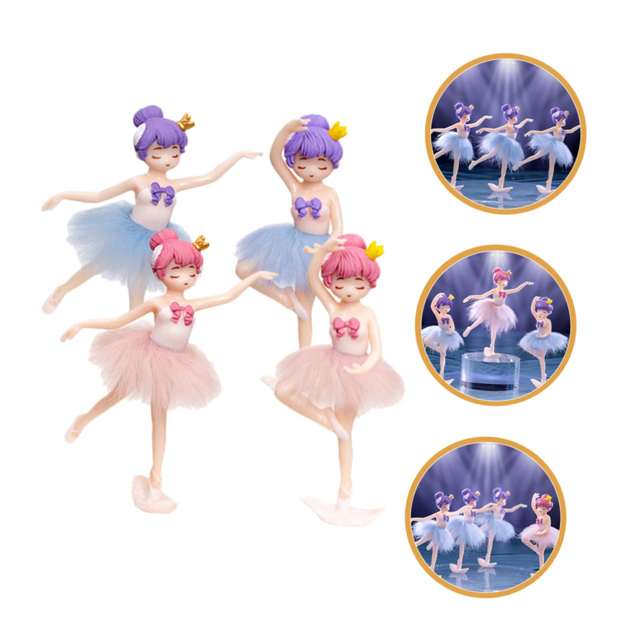 ifundom 20pièces Décorations De Gâteau Ornements pour Fête Anniversaire Figurines pour Gâteaux Et Muffins Décorations De Desserts