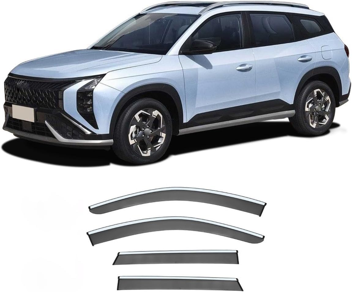 FengXH Window Deflectors for Hyundai Mufasa NU2 2023+ - 4pc Smoke Tint, Waterproof, Noise Reducing.