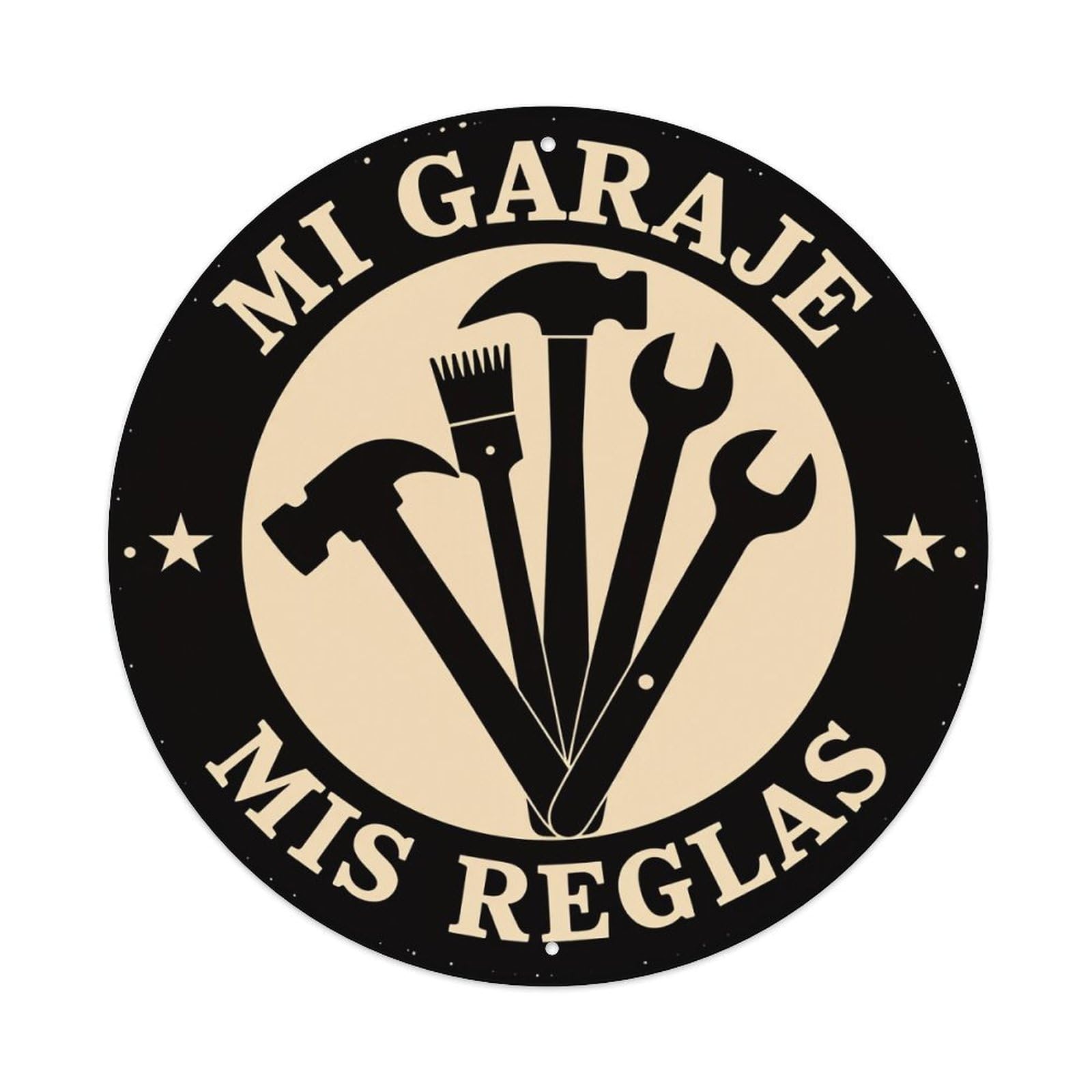 My Garage My Rules Metal Tin Sign Vintage Garden Bedroom Cafe Bar Man Cave Home Wall Decor Metal Poster 8x8 inches