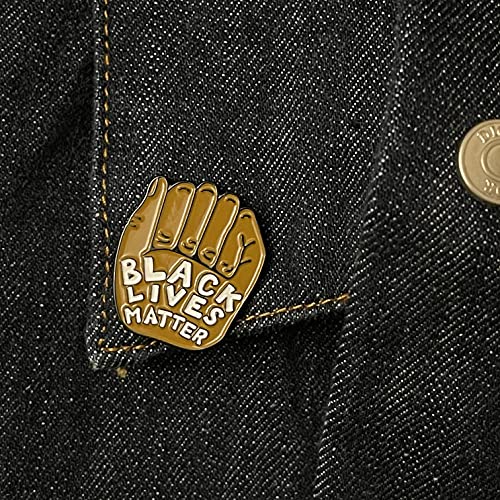 Black Lives Matter Enamel Pin Set Raised Fist BLM Brooch Lapel Pins for Backpacks Jackets Hats Jewelry DIY Accessories4