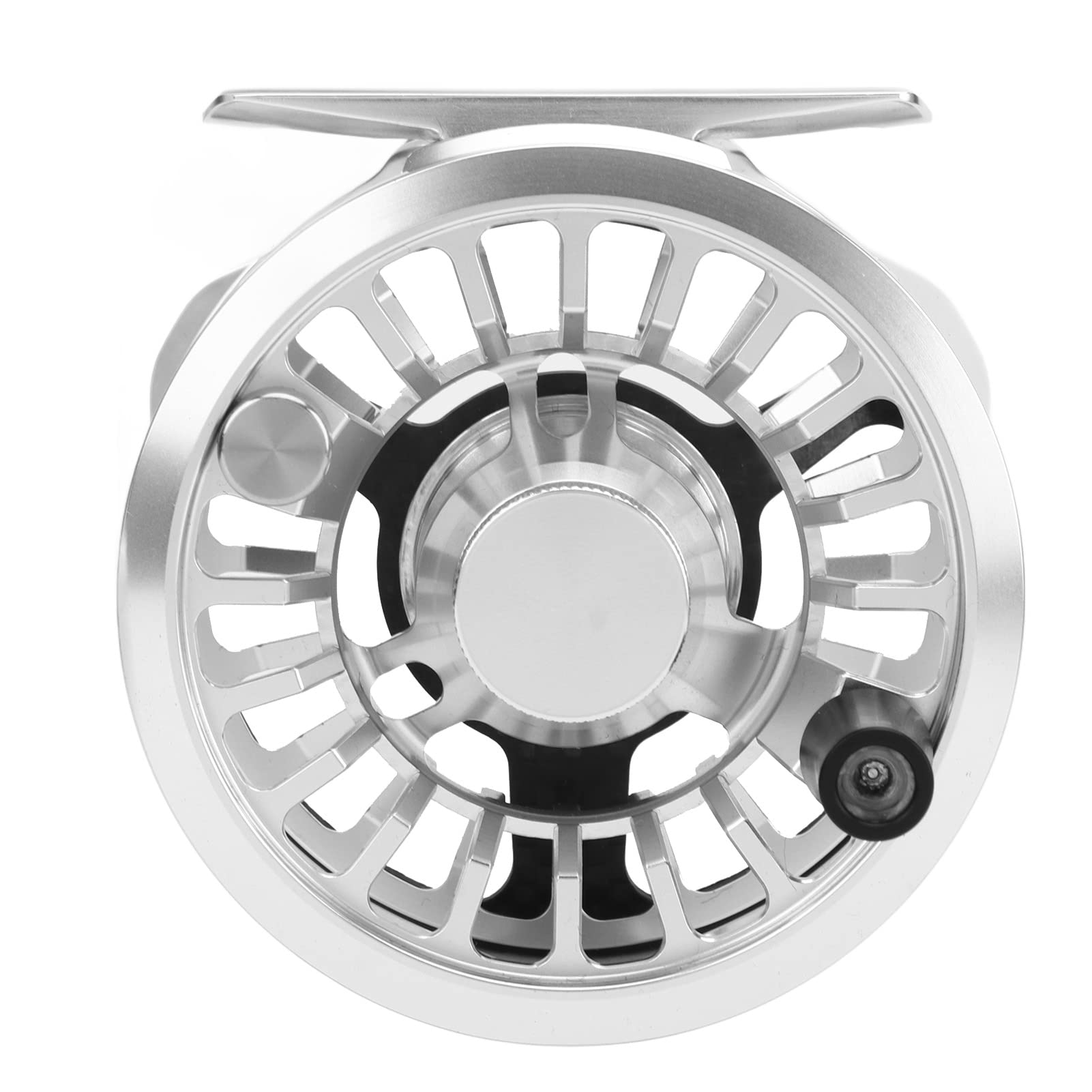 Roue de Pêche à la Mouche étanche en Alliage D'aluminium, Moulinet Léger 3/4 à Haute Résistance avec Sac de Rangement