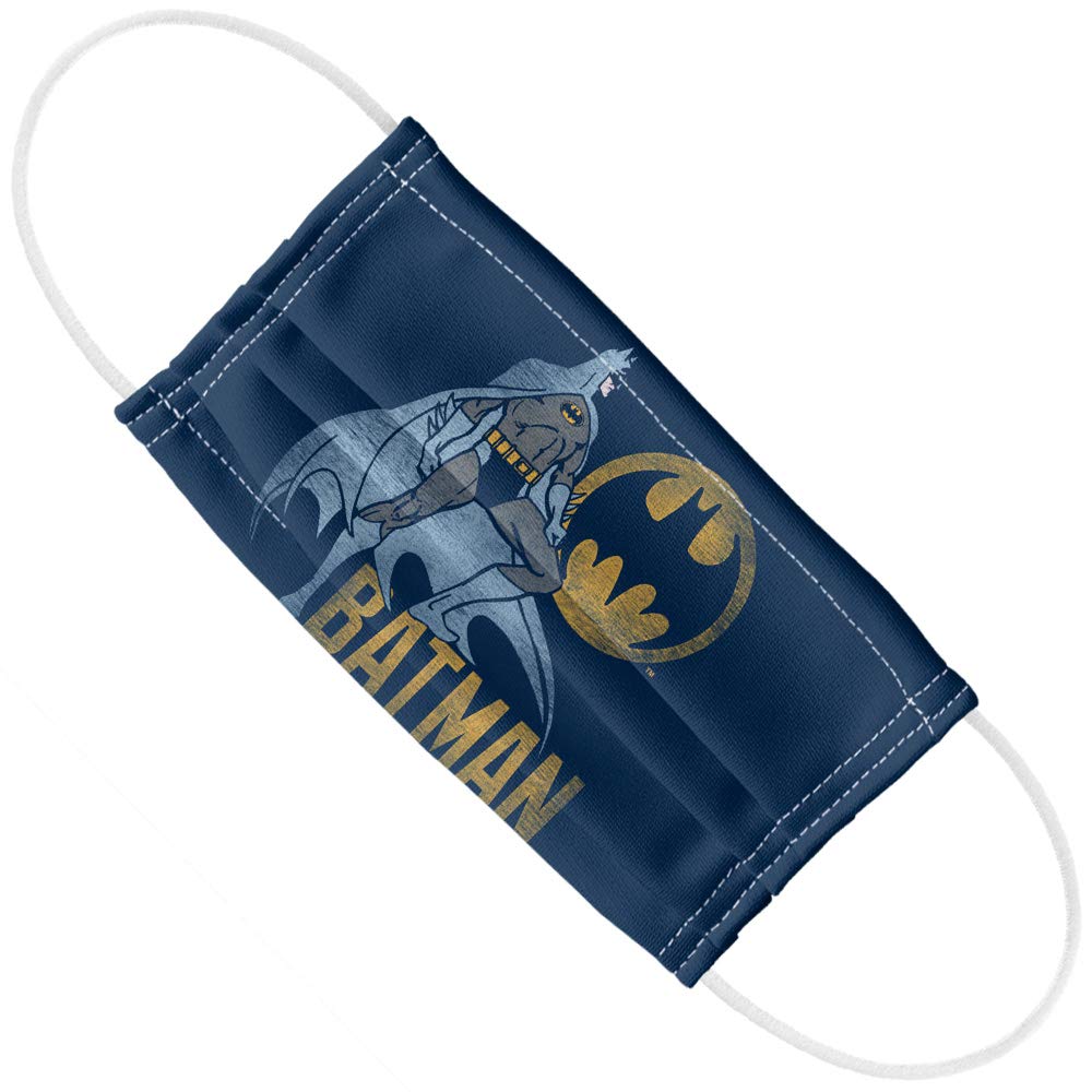 Popfunk Batman Knight Watch 1-Ply Reusable Face Mask Covering with Adjustable Nose Wire, Unisex