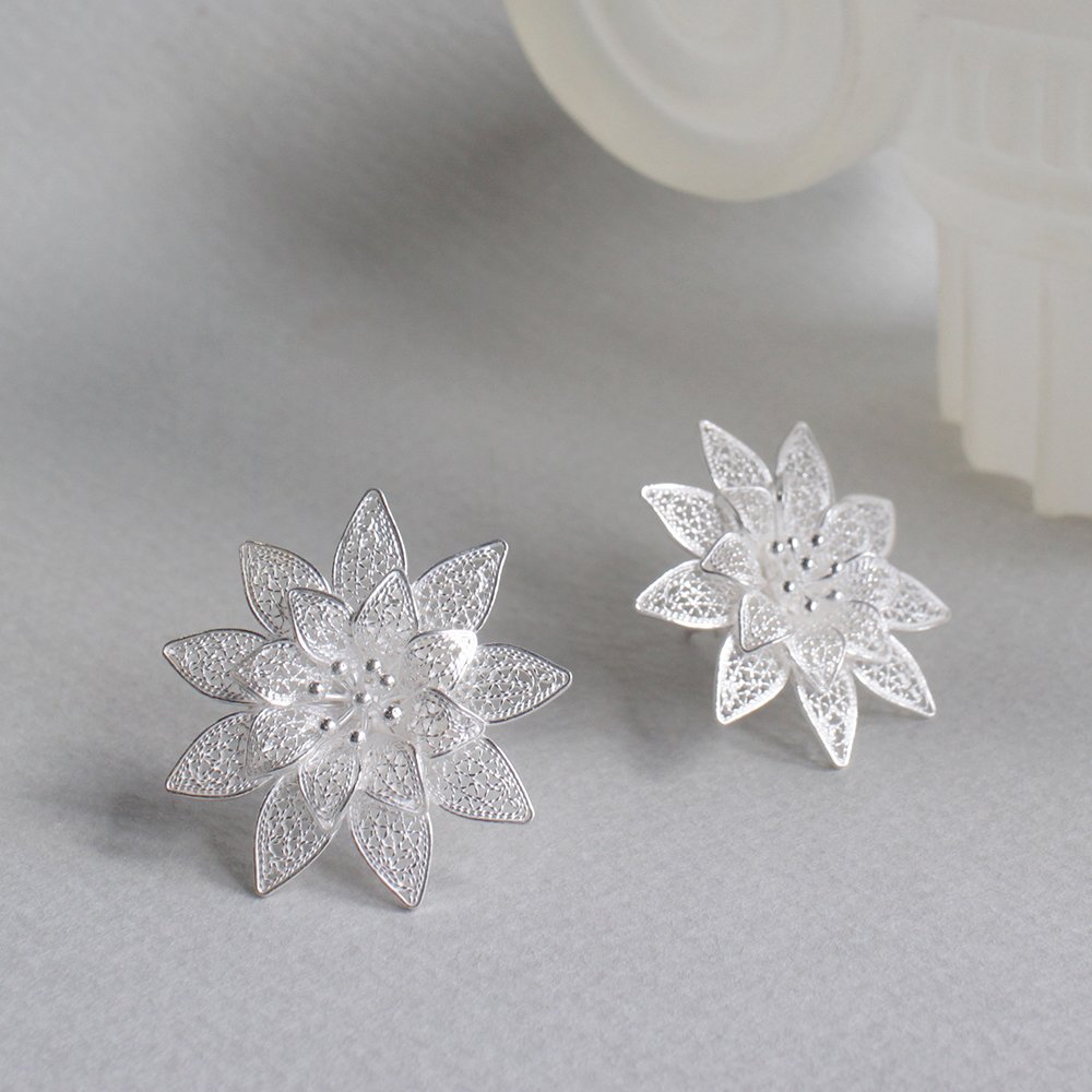 Amazon.co.jp: シルバーピアス シルバー925/トルコハンドメイド