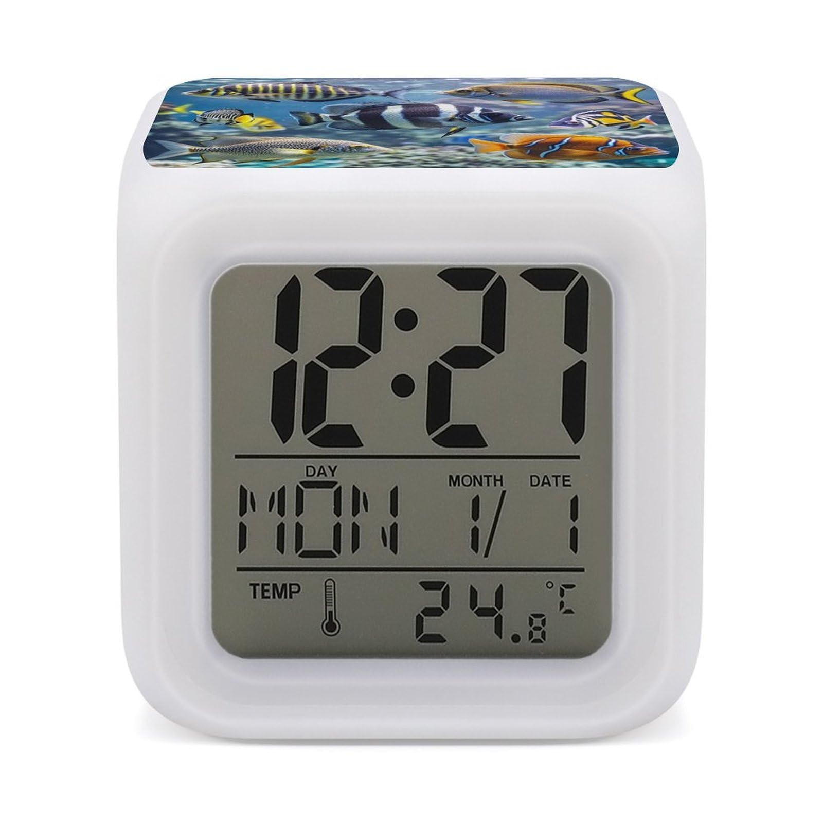 Reloj despertador LED para evitar mañanas difíciles con luz nocturna relajante