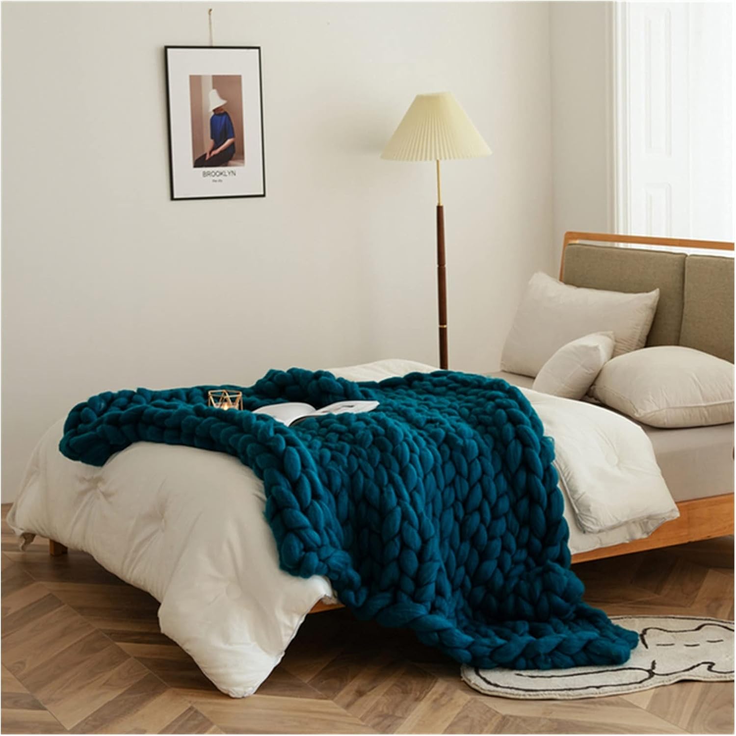 Blanket Cozy Chunky Knit Blanket For Bed Sofa Home Decoration Plaid Warm Bedspread Weighted Throw Blankets