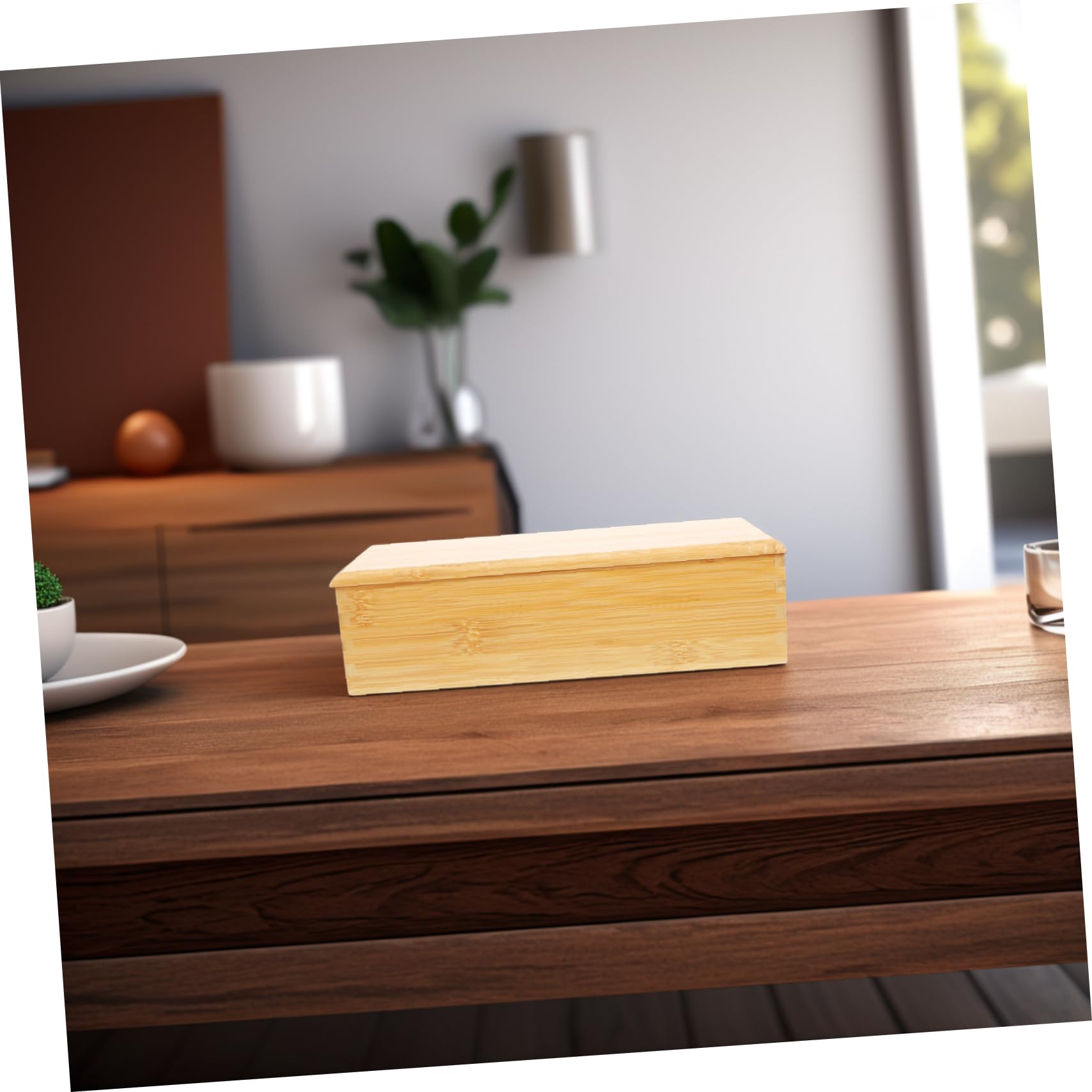 Caja de para Pequeña Caja para Cubiertos con Tapa Soporte para Bandeja de Almacenamiento Organizador de de Cocina Almacenamiento de Cubiertos Organizador de Cocina Ordenado