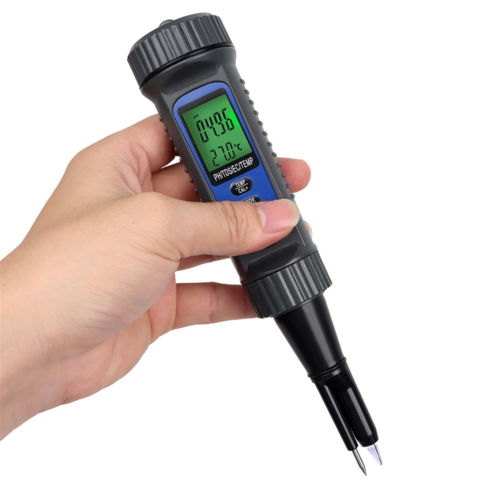 Instrumento de análisis de agua ABS fuerte Medición de temperatura Pantalla LCD Probador de seguridad alimentaria para hogar Instrumento de análisis de agua ABS fuerte