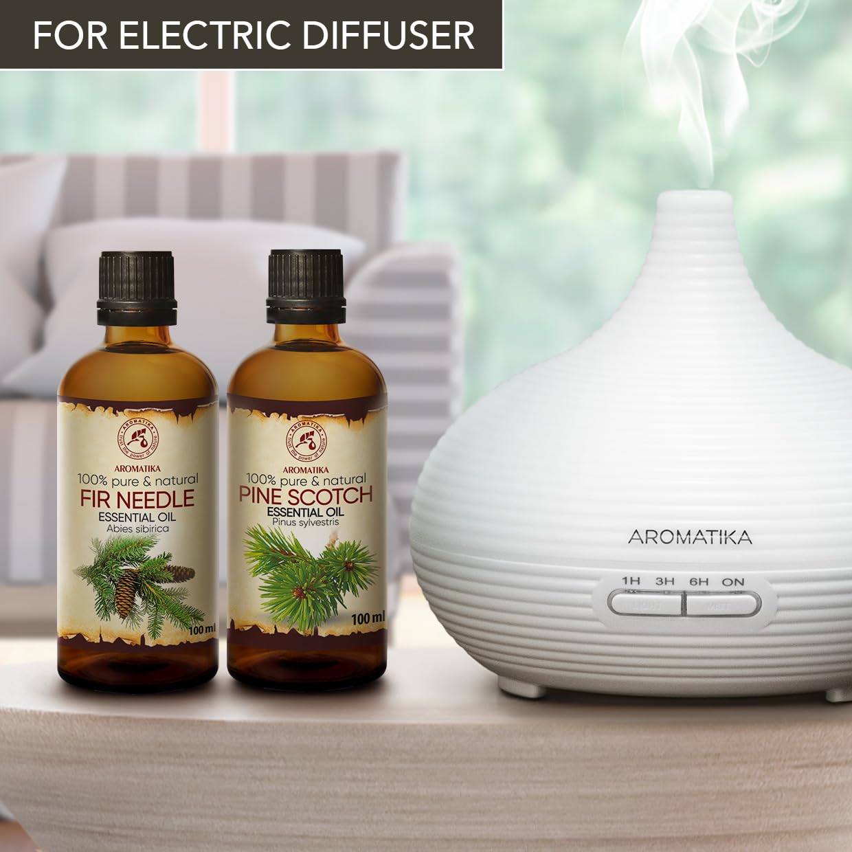 Fichtennadelöl – Abies Sibirica – Kiefernnadelöl Ätherisch – Pinus Sylvestris 2 x 100 ml – Natürlichen & Reinen Öl – Beruhigend – Raumduft – Duftlampe - Tannenöl für Sauna – Aromatherapie