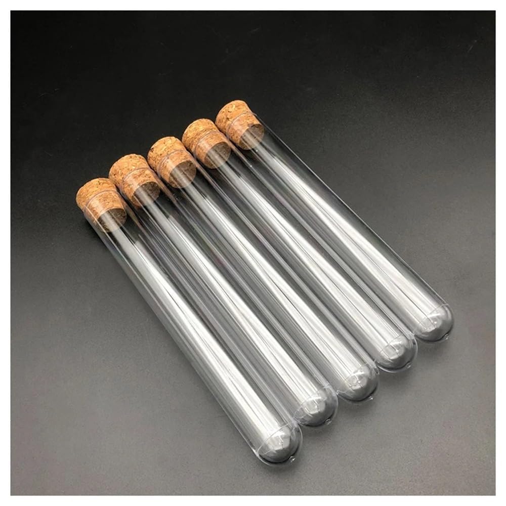 Laborausstattung und -bedarf 20 stücke 20x150mm Labor Klar Kunststoff Rohre Mit Korken Stopper Rohr