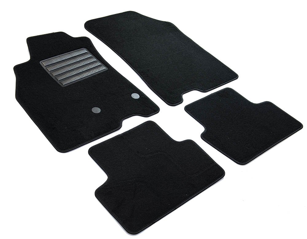 MDM SP-3040 Velour Car Mat for Renault Megane III Sedan/Sportour 06.2009 to 2015 Black