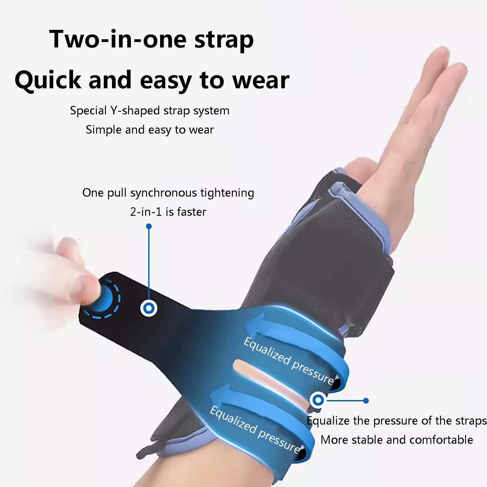 HAILM Ferula Pulgar con Férulas Metal, Muñequera Transpirable Túnel Carpiano, Adapta Hombres y Mujeres, Ayuda Aliviar Dolor Articular, Artritis, Tendinitis, Fracturas Muñeca/Esguince,Right Hand,S