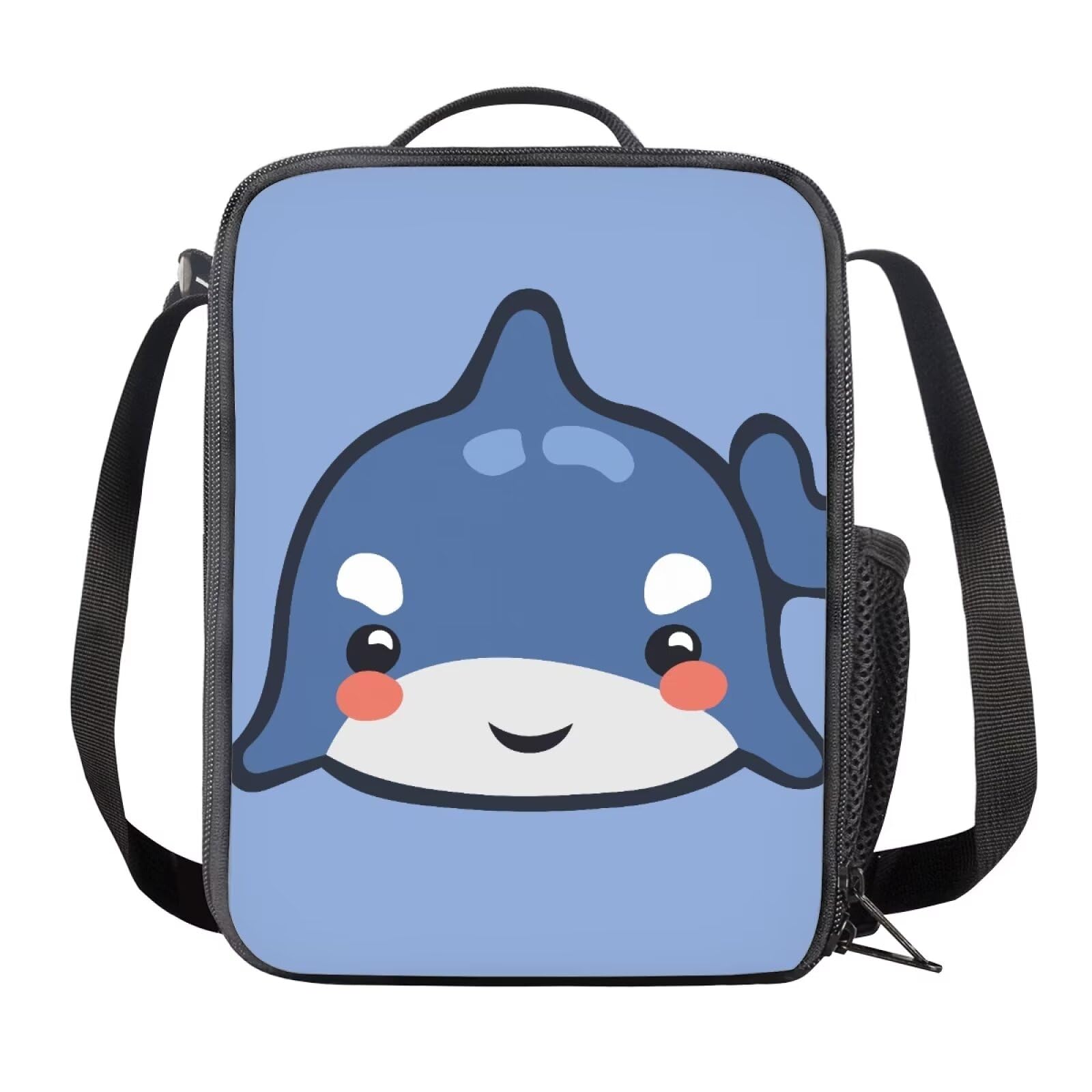 Amzbeauty Cute Dolphin Lunch Bag for Boys Girls Elementary Middle School Dolphin Insulated Lunch Tote Back to School Gifts