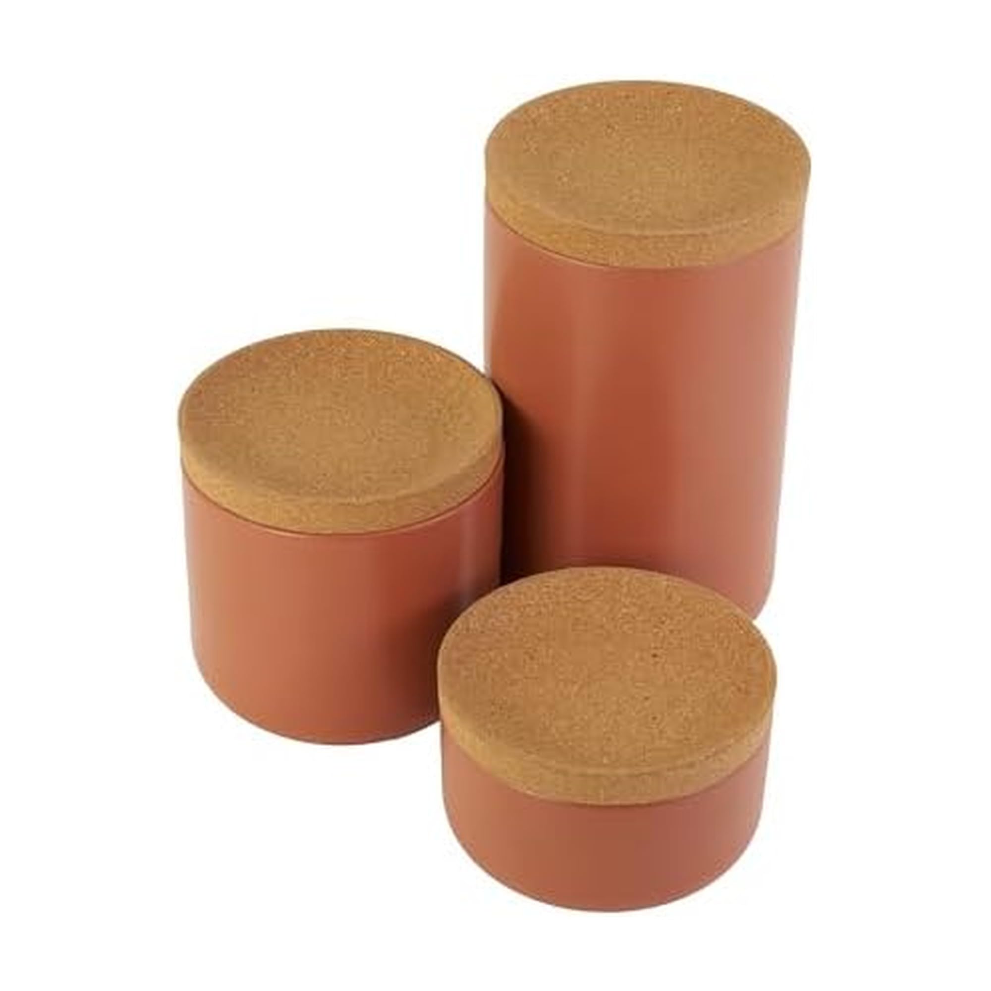 Amazon.com: Kamenstein Ceramic and Cork Lid Stackable Canisters