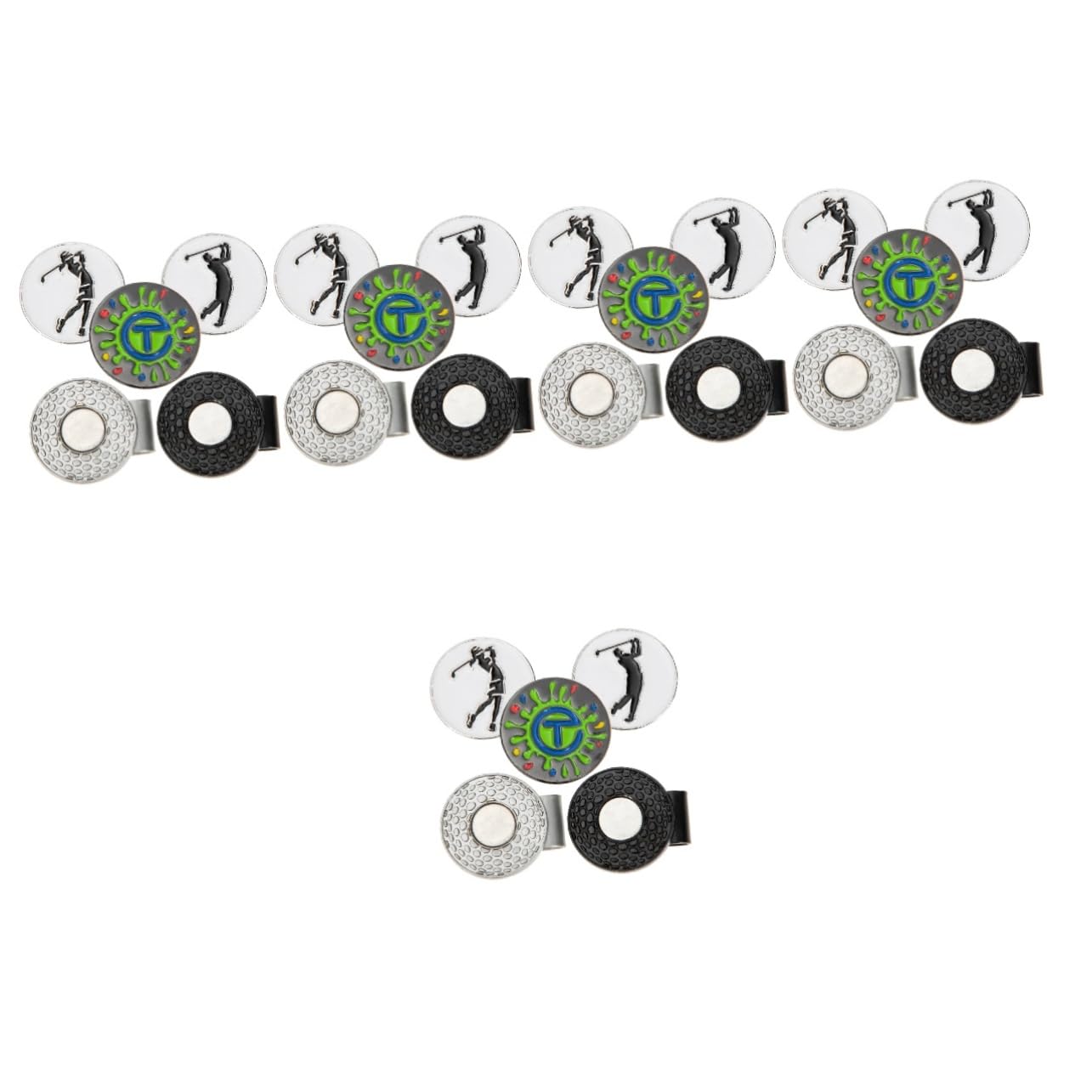 Milisten Magnetische Golf Hut Clips Tragbare Golf Ballmarkierer Für Hüte Mützen Und Bekleidung Praktische Golfaccessoires Für Herren Und Damen