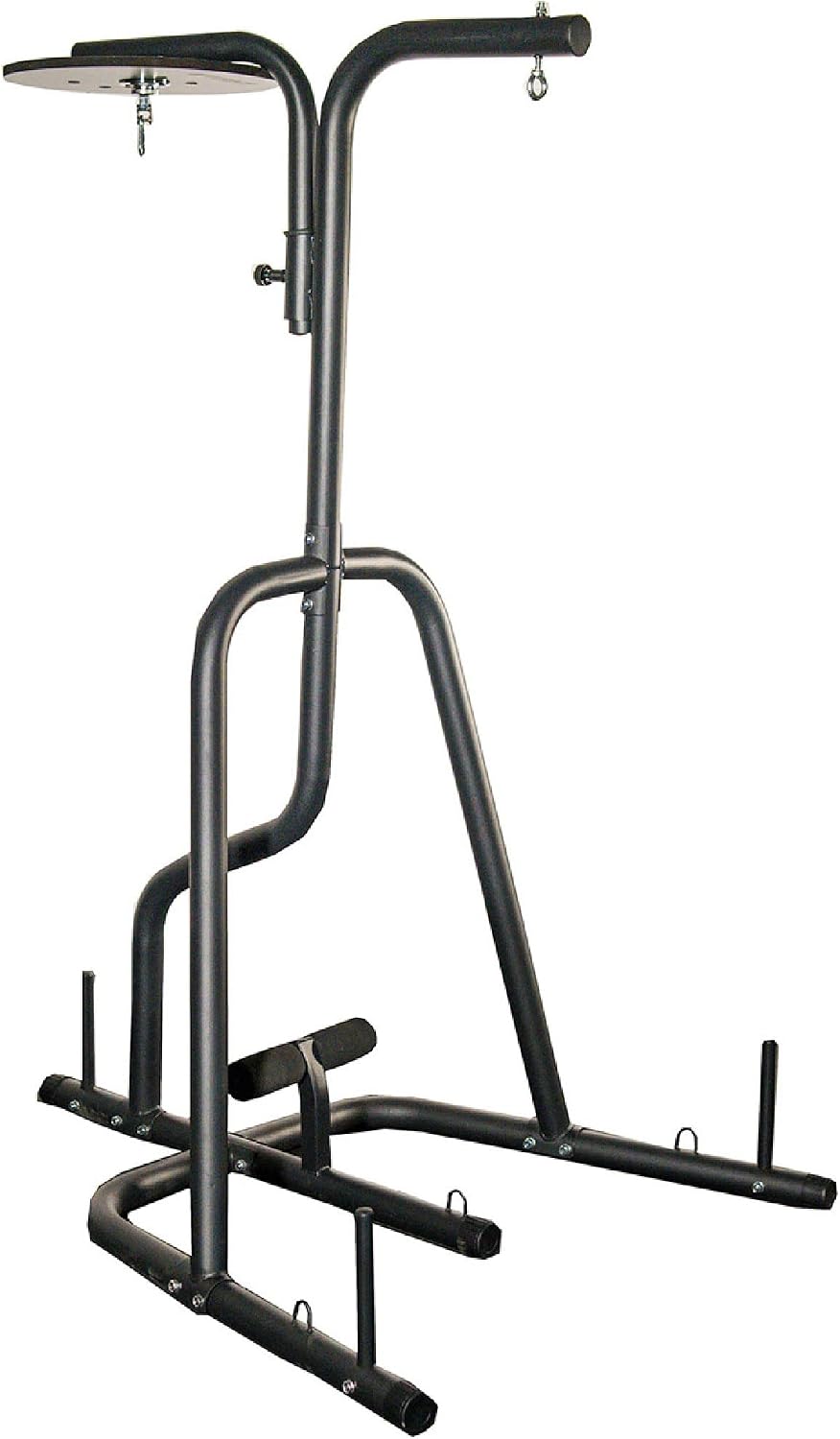 Titan Fitness Freestanding Dual Station Boxing Stand for Speed & Heavy Bag, MMA, Kickboxing, Combat Sports