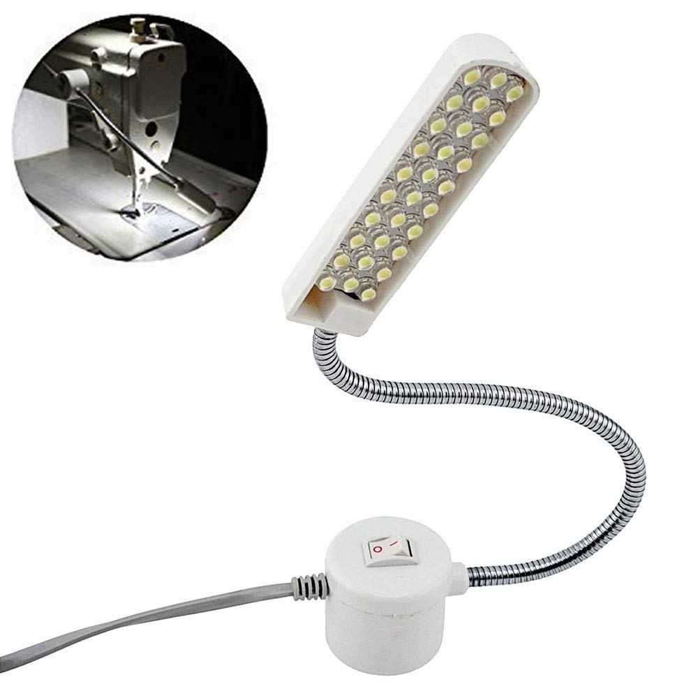 Magnetyczna Lampa do Maszyn do Szycia z Łabędzią Szyją - 30 LED Oświetlenie Robocze Uniwersalne (Klasa Energii F)